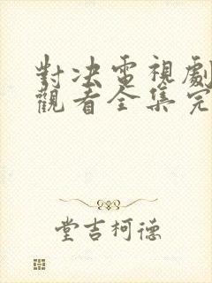 对决电视剧免费观看全集完整版封面