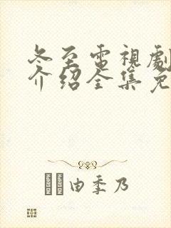 冬至电视剧剧情介绍全集免费观看