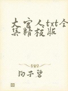 大官人txt全集精校版