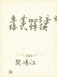 专业mp3音频格式转换