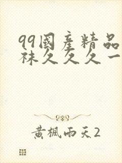 99国产精品丝袜久久久一本大