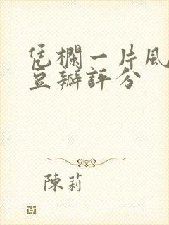 凭栏一片风云起豆瓣评分