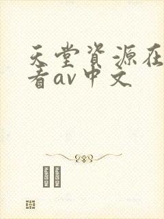 天堂资源在线观看av中文