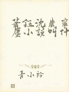 萧钰沈岁宁徐卿尘小说叫什么名字