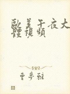 欧美午夜大胆裸体视频