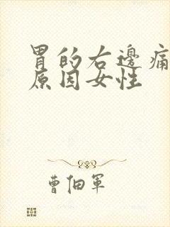 胃的右边痛什么原因女性