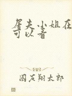 屠夫小姐在哪里可以看