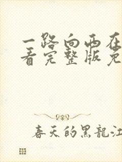 一路向西在线观看完整版免费