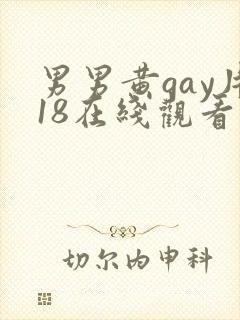 男男黄gay片18在线观看