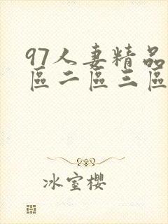 97人妻精品一区二区三区网站