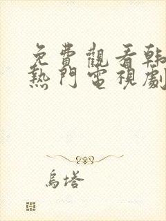 免费观看韩剧大热门电视剧