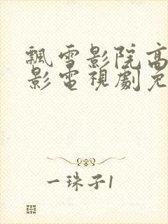 飘雪影院高清电影电视剧免费观看