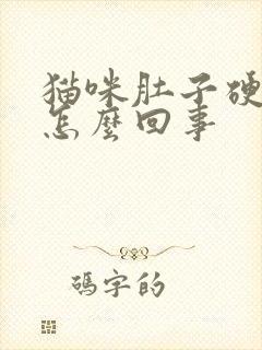 猫咪肚子硬硬的怎么回事封面