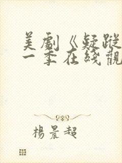 美剧《疑踪》第一季在线观看封面