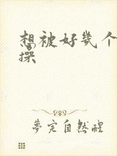 想被好几个男人操