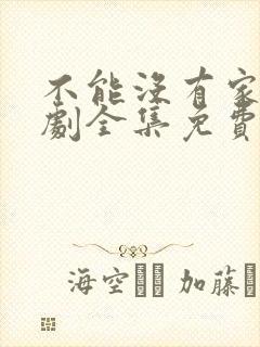 不能没有家电视剧全集免费