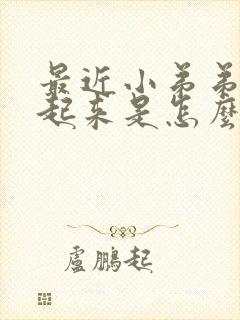 最近小弟弟勃不起来是怎么了