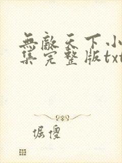 无敌天下小说全集完整版txt