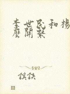 李世民和杨广什么关系封面