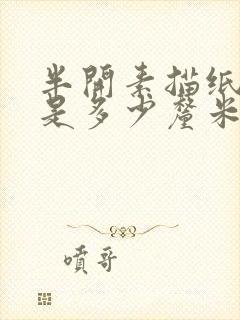 半开素描纸尺寸是多少厘米