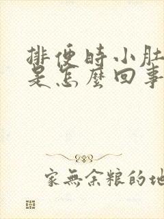 排便时小肚子疼是怎么回事儿?封面