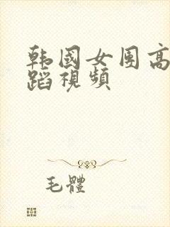 韩国女团高清舞蹈视频