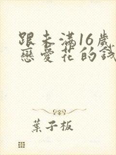 跟未满16岁谈恋爱花的钱