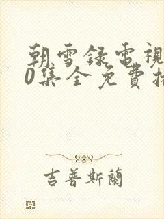 朝雪录电视剧40集全免费播放