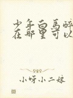 少年白马醉春风在哪里可以看