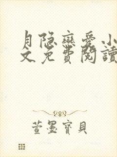 月隐恋爱小说全文免费阅读最新章节封面