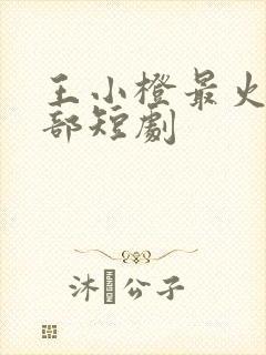 王小橙最火的十部短剧