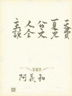 主人公夏天的小说全文免费阅读