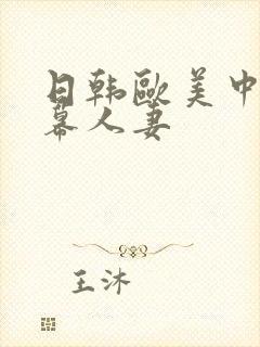 日韩欧美中文字幕人妻封面