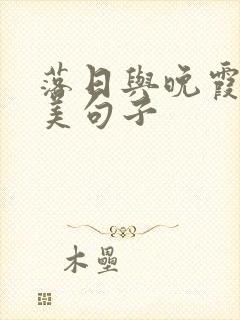 落日与晚霞的唯美句子封面