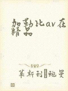 加勒比av在线精品