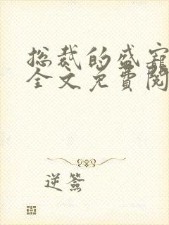 总裁的盛宠前妻全文免费阅读封面