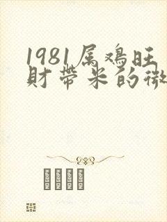 1981属鸡旺财带米的微信名
