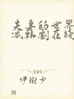 夫妻的世界无删减韩剧在线观看