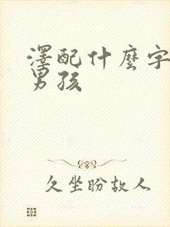 泽配什么字好听男孩封面