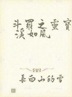 斗罗之灵宝斗罗 溪如风