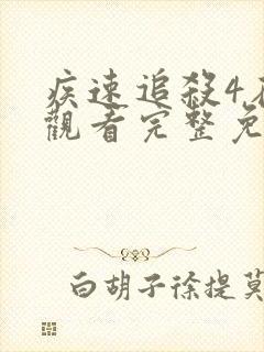 疾速追杀4在线观看完整免费高清封面