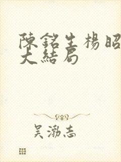 陈铭生杨昭结局大结局