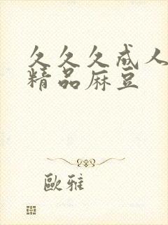 久久久成人国产精品麻豆