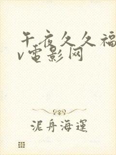 午夜久久福利av电影网