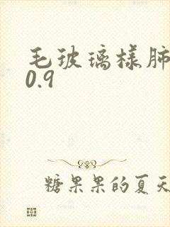 毛玻璃样肺结节0.9