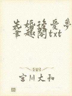 先婚后爱梦筱二笔趣阁txt