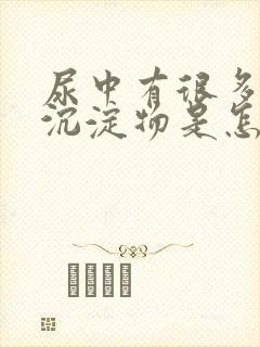 尿中有很多白色沉淀物是怎么回事