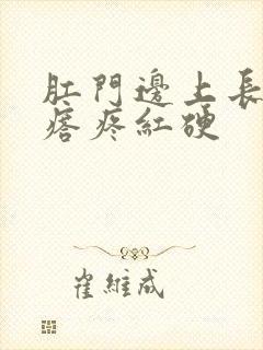 肛门边上长了疙瘩疼红硬