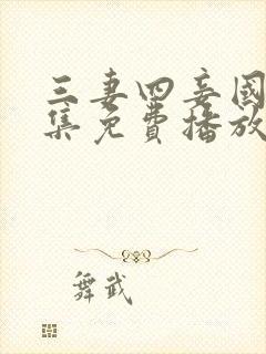 三妻四妾国语全集免费播放电视剧大