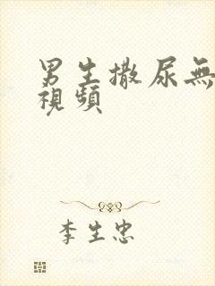 男生撒尿无遮挡视频